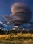 Torres del Â Paine National Park, the dawn and the clouds, Patagonia, Chile